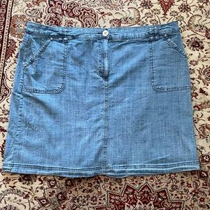 Karen Scott denim skort size 18W very good used condition